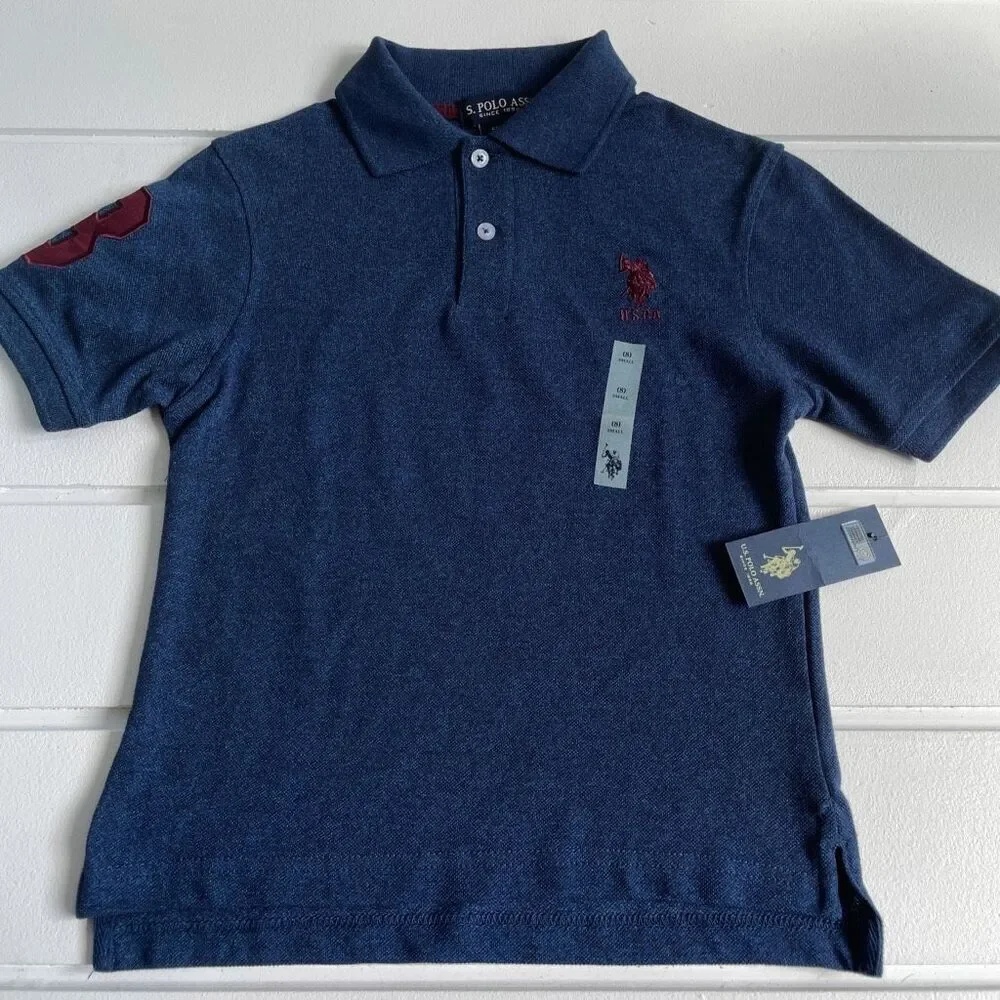 Boys Polo Lot Calvin Klein Polo Assn Abercrombie Tommy Hilfiger Gap Graphite Sma - Picture 8 of 15